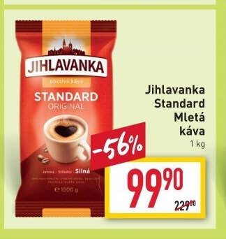 Jihlavanka Standard Mletá káva