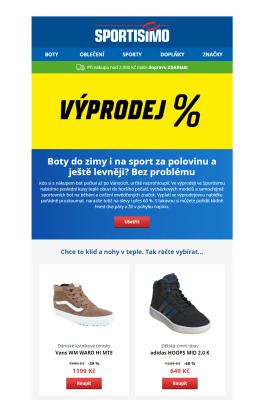akční leták Sportisimo 4.1.2022-9.1.2022