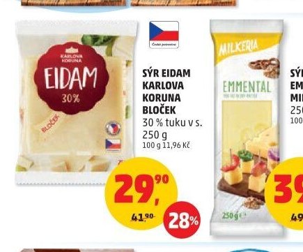 Sýr Eidam Karlova Koruna