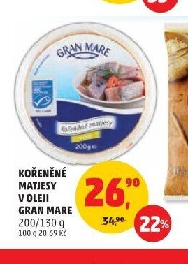 Kořeněné matjesy v oleji Gran Mare