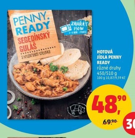 HOTOVÁ JÍDLA PENNY READY různé druhy