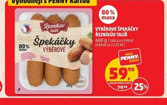 Výběrové špekáčky Řezníkův talíř