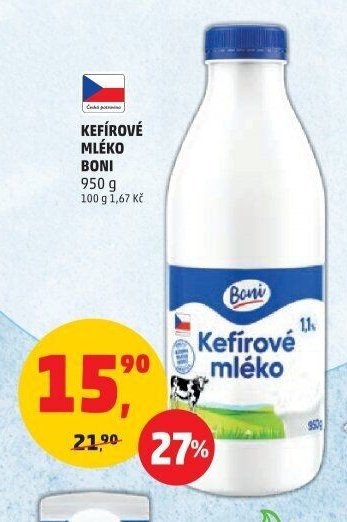 KEFÍROVÉ MLÉKO BONI
