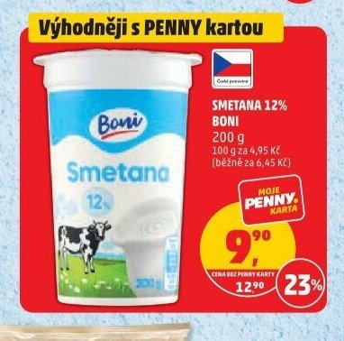 SMETANA 12% BONI