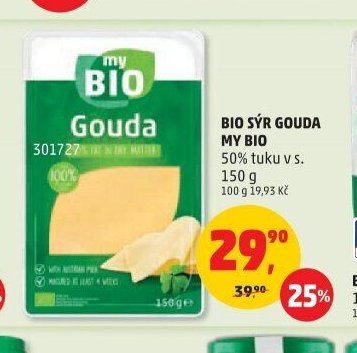 BIO SÝR GOUDA MY BIO 150 g