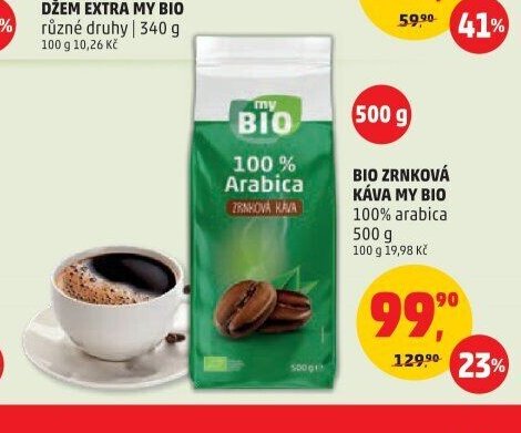 BIO ZRNKOVÁ KÁVA MY BIO 500 g