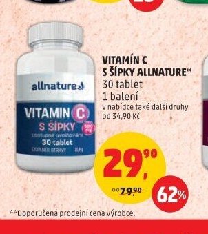 Vitamín C s šípky Allnature