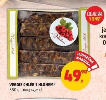 Veggie chléb s hlohem