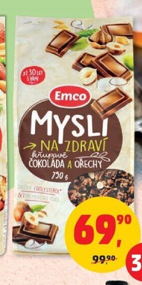 Mysli Emco čokoláda a ořechy