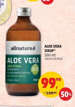 Allnature Aloe Vera sirup
