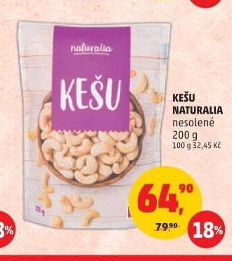 Kešu Naturalia nesolené