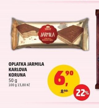 OPLATKA JARMILA KARLOVA KORUNA