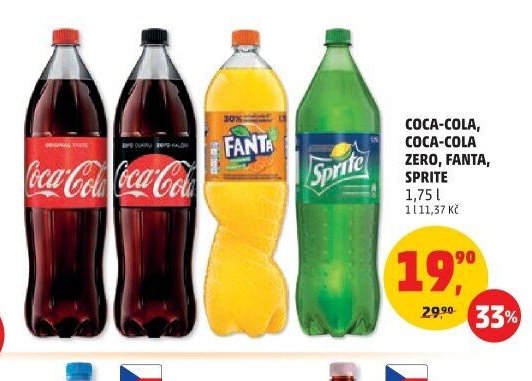 Coca-Cola, Coca-Cola Zero, Fanta, Sprite