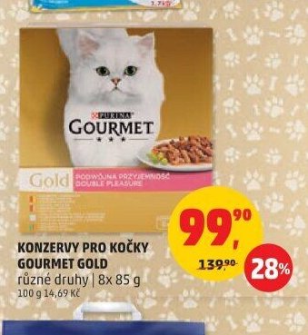 Konzervy pro kočky Gourmet Gold