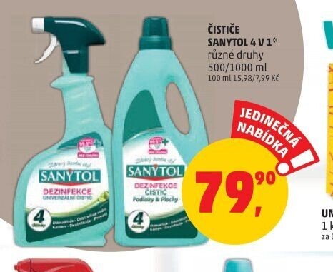 ČISTIČ SANYTOL 4 V 1