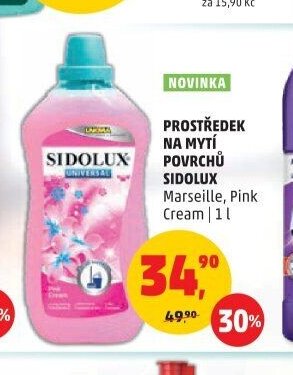 PROSTŘEDEK NA MYTÍ POVRCHŮ SIDOLUX
