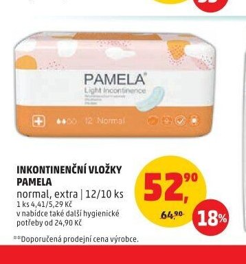 Inkontinenční vložky Pamela