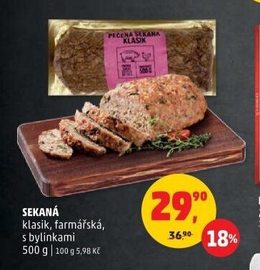 SEKANÁ klasik, farmářská, s bylinkami 500 g