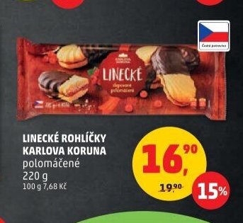 LINECKÉ ROHLÍČKY KARLOVA KORUNA polomáčené 220 g
