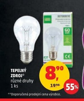 TEPELNÝ ZDROJ různé druhy 1 ks