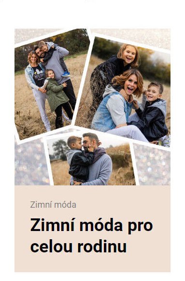 Zimní móda pro celou rodinu