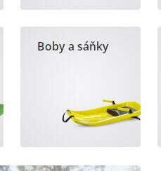 Boby a sáňky