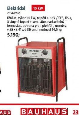 Elektrické 15 kW (EMA 15) - BAUHAUS akcniletaky.com