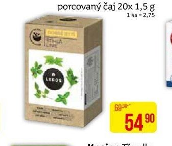 Leros Dobré bytí Štíhlá linie porcovaný čaj 20x 1,5 g