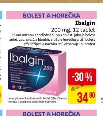 Ibalgin 200 mg, 12 tablet