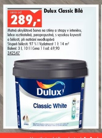 Dulux Classic Bílá - UNI HOBBY akcniletaky.com
