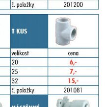 Rozvody PPR - T kus - UNI HOBBY akcniletaky.com