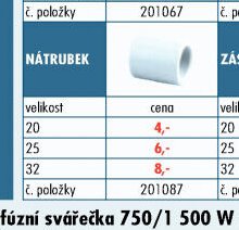 Rozvody PPR - Nátrubek - UNI HOBBY akcniletaky.com