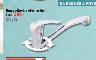 Umyvadlová baterie Sázava s otoč. ústím - UNI HOBBY akcniletaky.com