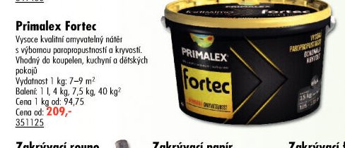 Primalex Fortec - UNI HOBBY akcniletaky.com