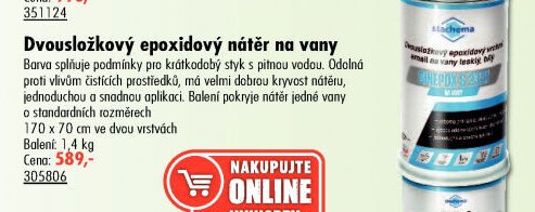 Dvousložkový epoxidový nátěr na vany - UNI HOBBY akcniletaky.com