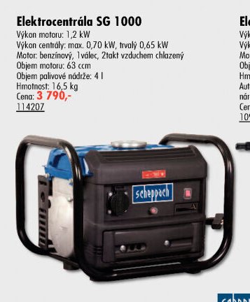Elektrocentrála SG 1000 - UNI HOBBY akcniletaky.com