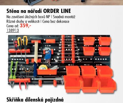Stěna na nářadí ORDER LINE - UNI HOBBY akcniletaky.com