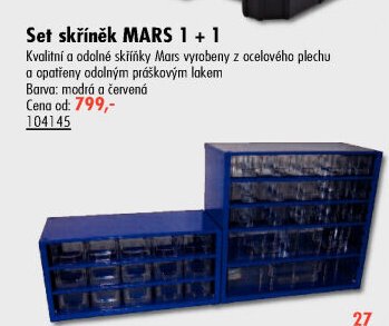 Set skříněk MARS 1 + 1 - UNI HOBBY akcniletaky.com