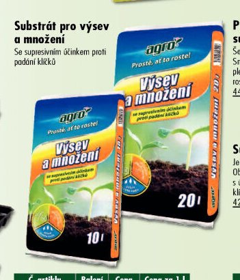Substrát pro výsev a množení - UNI HOBBY akcniletaky.com