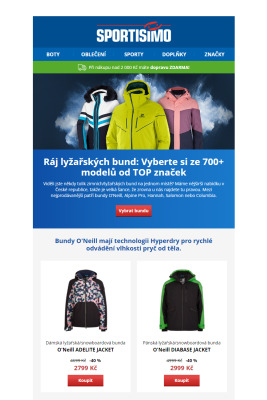 akční leták Sportisimo 6.1.2022-11.1.2022