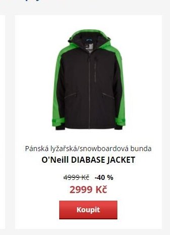 Pánská lyžařská/snowboardová bunda O'Neill DIABASE JACKET