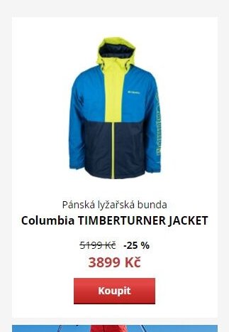 Pánská lyžařská bunda Columbia TIMBERTURNER JACKET