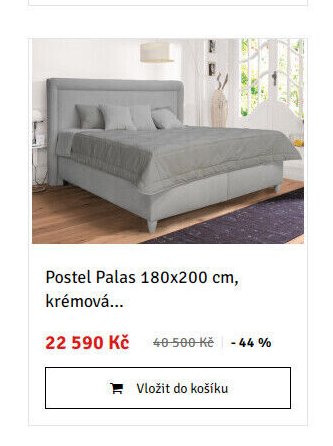 Postel Palas 180x200 cm, krémová... - ASKO akcniletaky.com