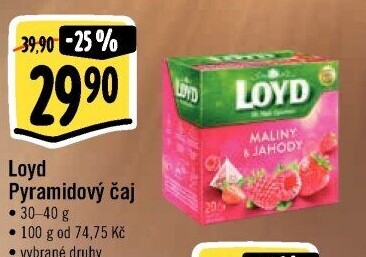 Čaj Loyd - pyramidový