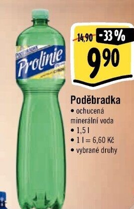 Ochucená voda Poděbradka