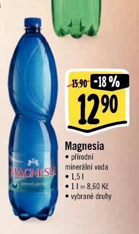 Přírodní voda Magnesia