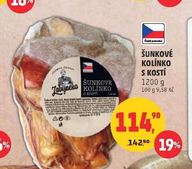 ŠUNKOVÉ KOLÍNKO S KOSTÍ