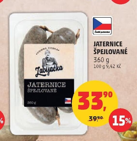 JATERNICE ŠPEJLOVANÉ