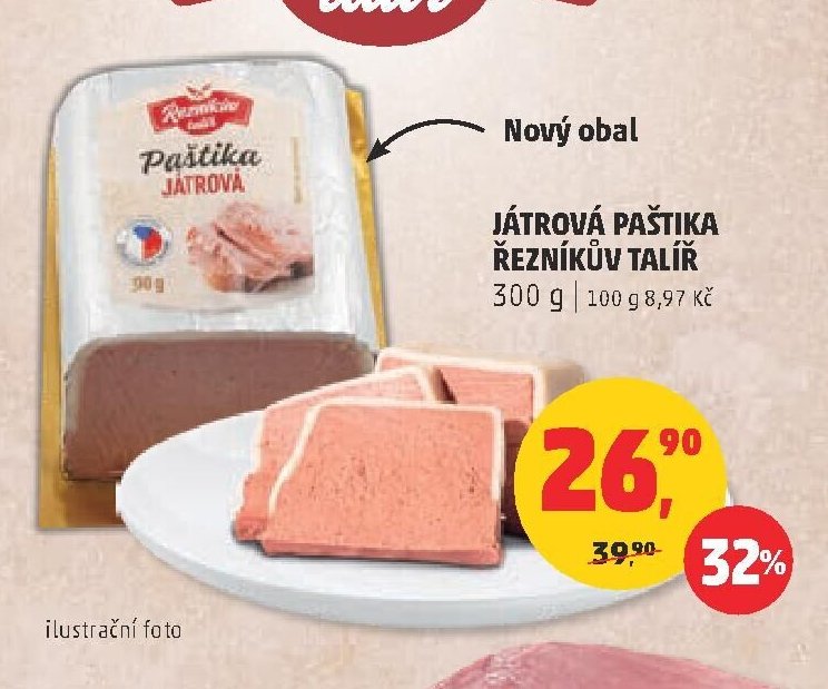 Játrová paštika Řezníkův talíř