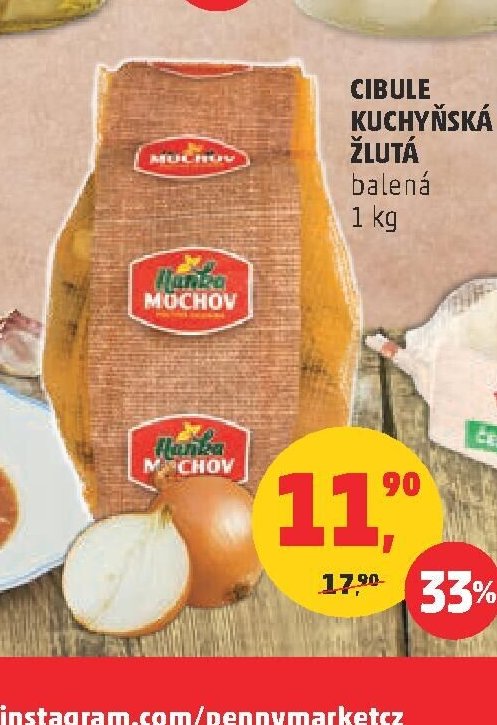 Cibule kuchyňská žlutá